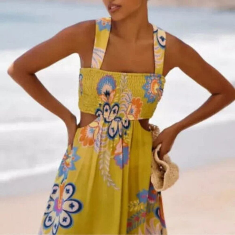 Anthropologie | Piper Bandeau Mini Dress Summer Colorful, size XS - Picture 2 of 10